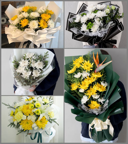 广东肇庆市广宁县联和镇联星村白事花束代送